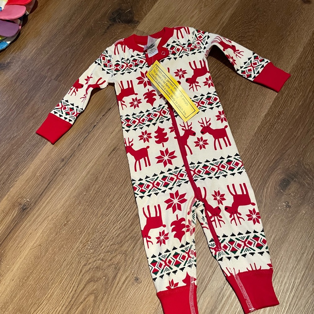 Hanna Andersson pajamas baby reindeer Christmas